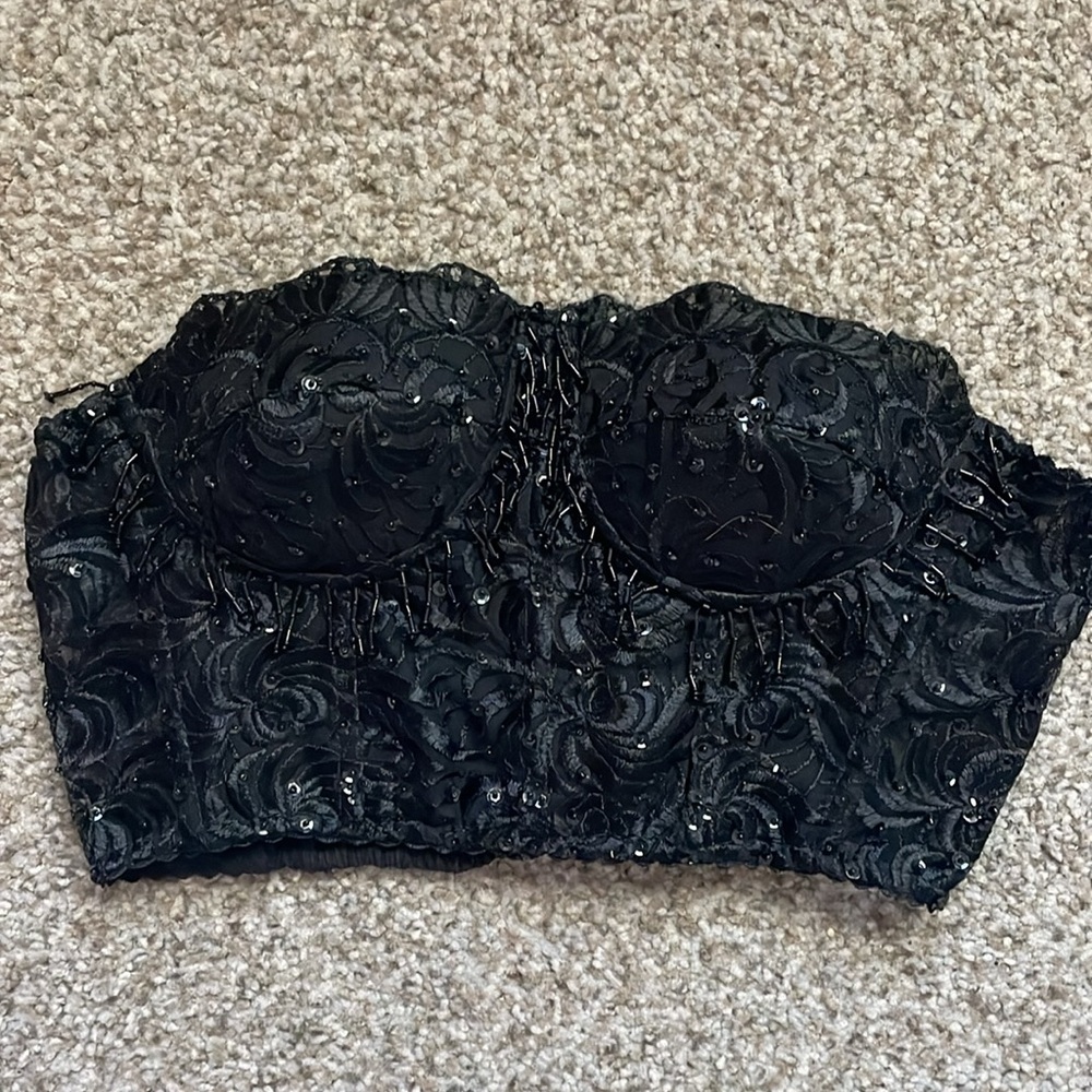 Vintage Beaded bustier top